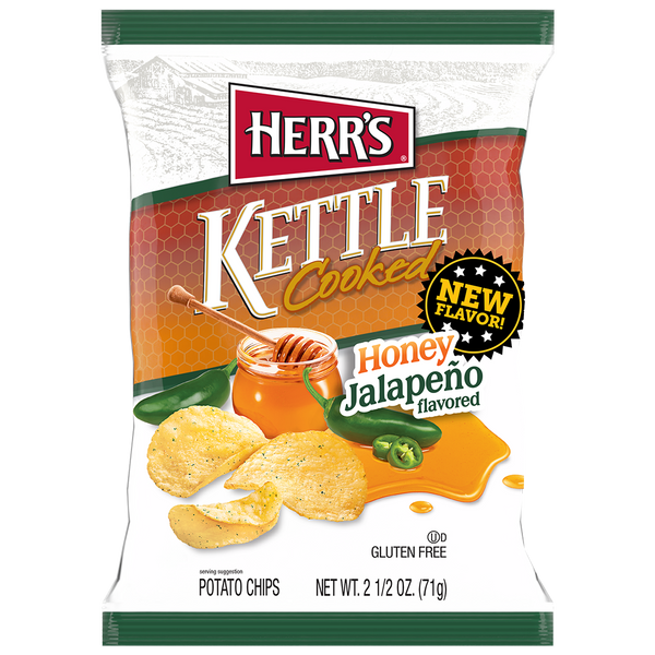 Herr's Honey Jalapeno Kettle Cooked Chips 2.5 Oz.