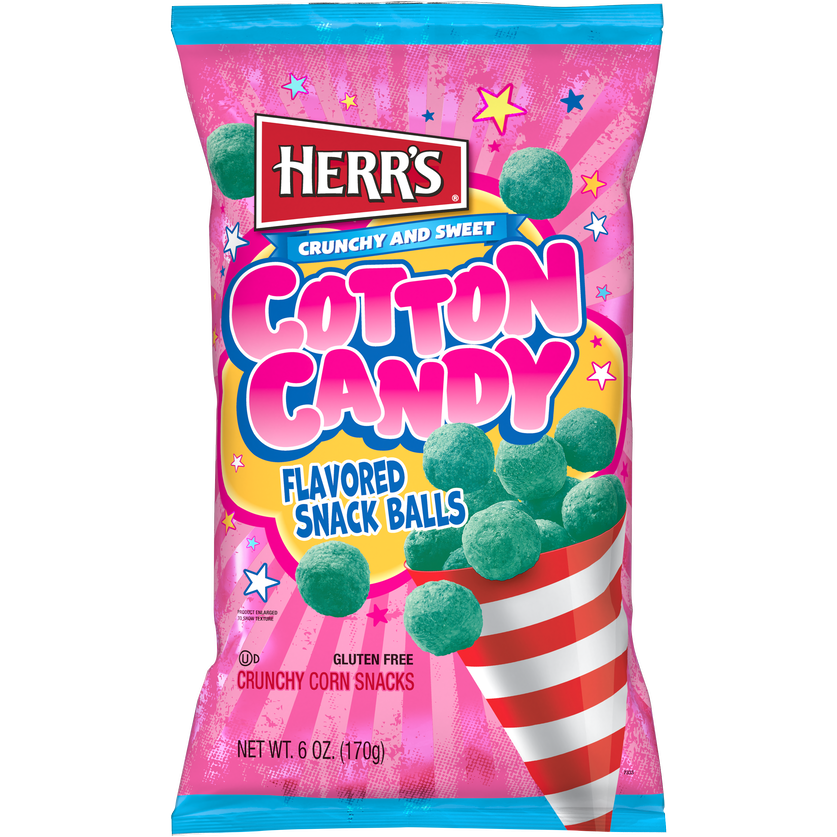 Cotton Candy Snack Balls Herr's