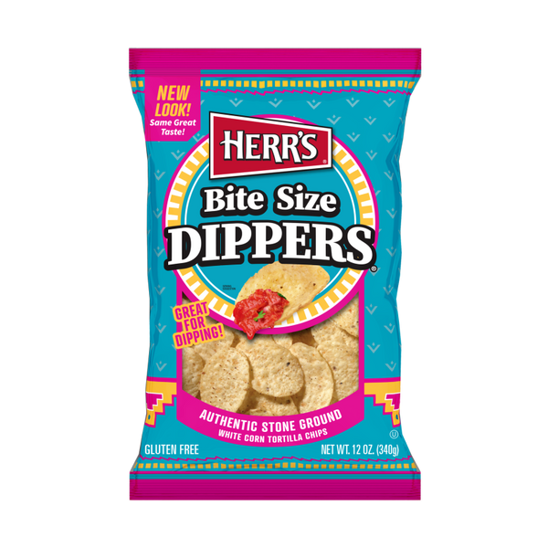 12 Ounce bag of Bite sized dipper tortilla chips