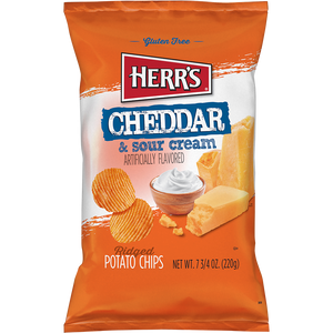 Cheddar & Sour Cream Ripple Potato Chips