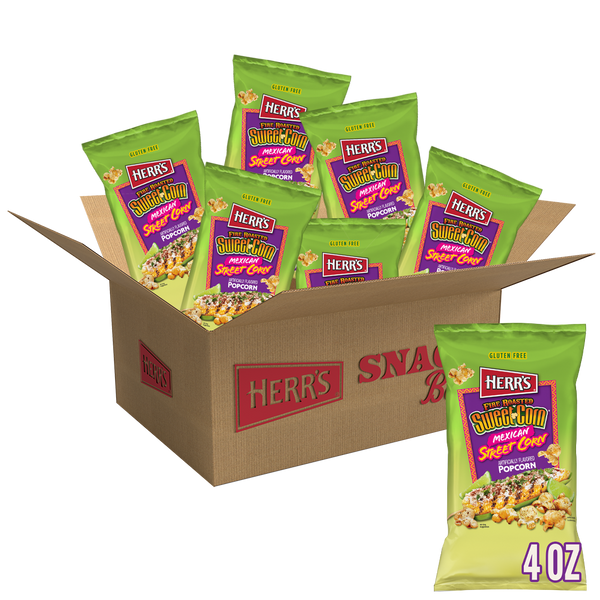 Herr's Mexican Street Corn Popcorn 4oz 6ct box
