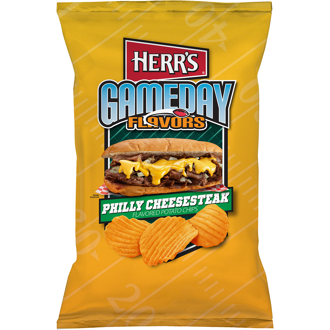 Herr's Gameday Flavors Philly Cheesesteak Potato Chips