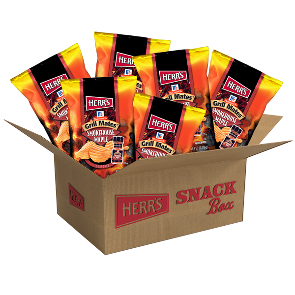 Herr's Grill Mate Smokehouse Maple Chips 6ct Box