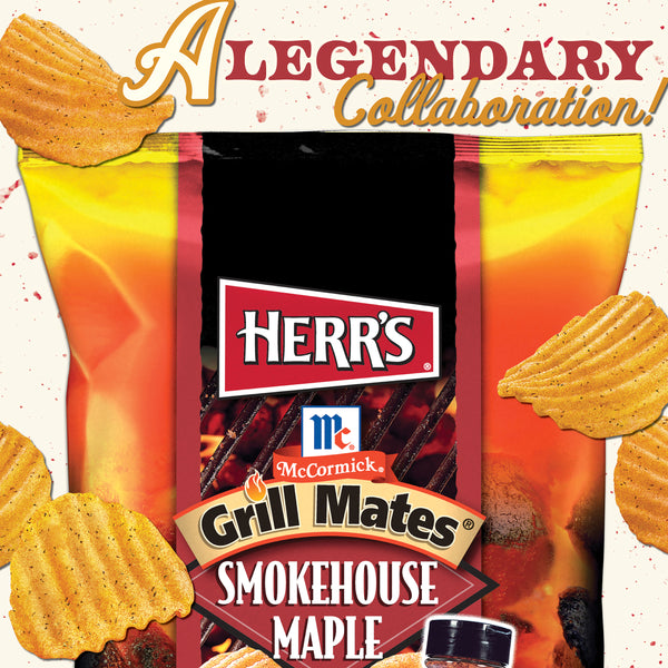 Herr's Grill Mate Smokehouse Maple Chips graphic