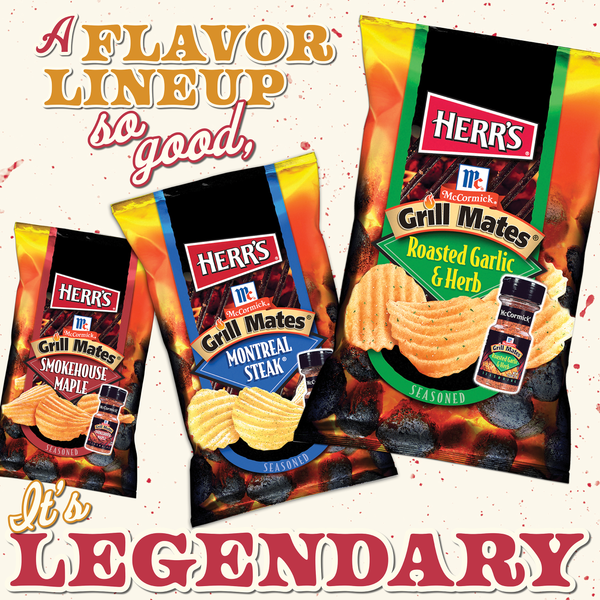 Herr's Grill Mates Chips trio graphic