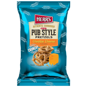Cheddar Cheese Seasoned Mini Pub Style Pretzels