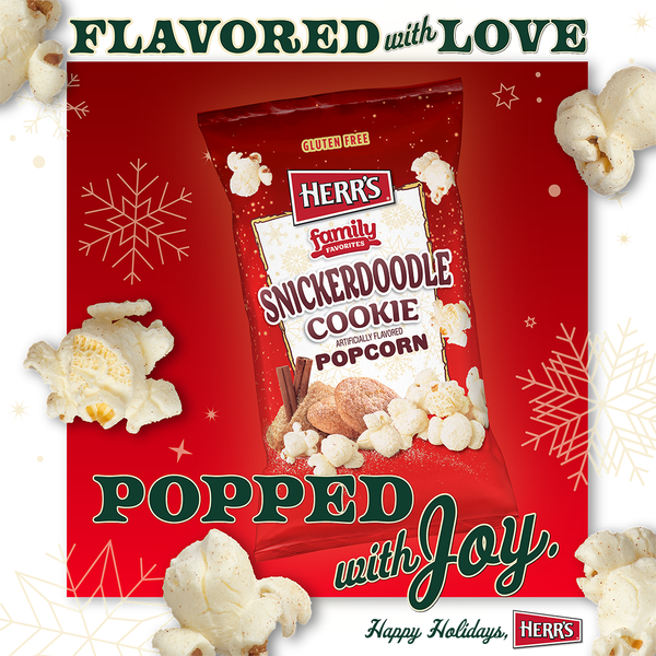 Herr's Snickerdoodle Cookie Artificially Flavored Popcorn flavor