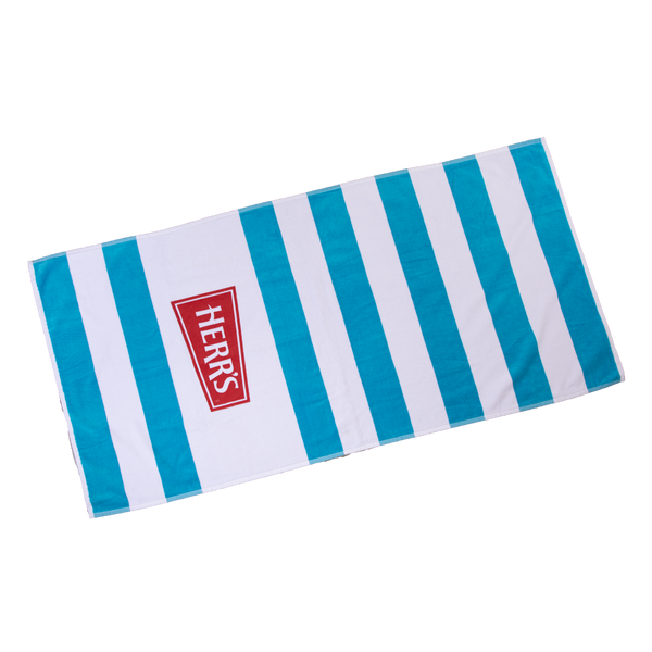 Herr's Beach Towel - Blue & White Striped