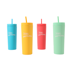 Herr's Double Wall Acrylic Tumbler w/ Straw