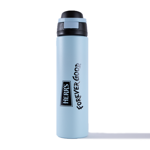 Herr's Pop Top Stainless Steel Water Bottle - Light Blue