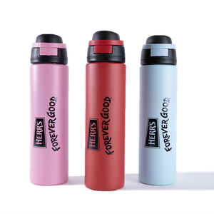 Herr's Stainless Steel Pop Top Water Bottle