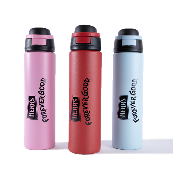Herr's Pop Top Stainless Steel Water Bottle