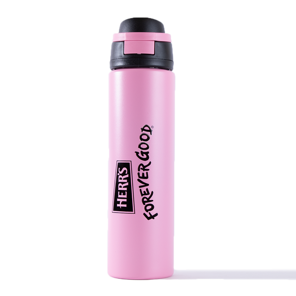 Herr's Pop Top Stainless Steel Water Bottle - Pink