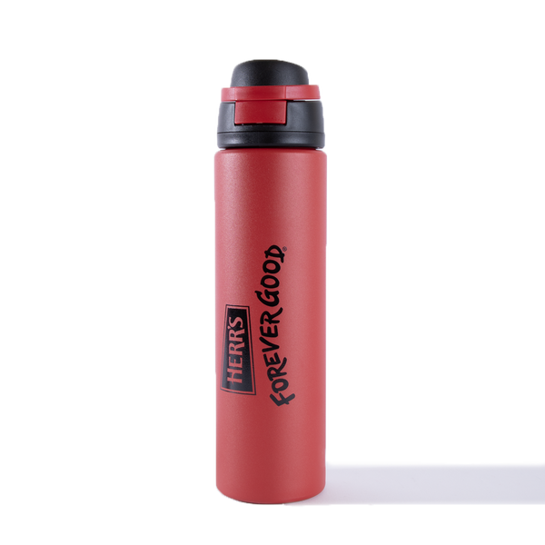 Herr's Pop Top Stainless Steel Water Bottle - Red
