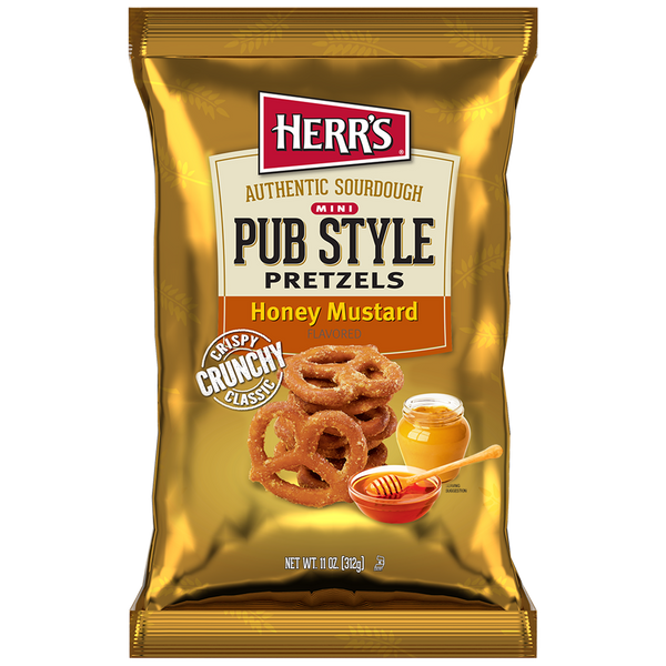 Herr's Honey Mustard Pub Pretzels 11 Oz.