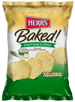 Sour Cream & Onion Baked Crisps, Light & Flavorful, Gluten Free