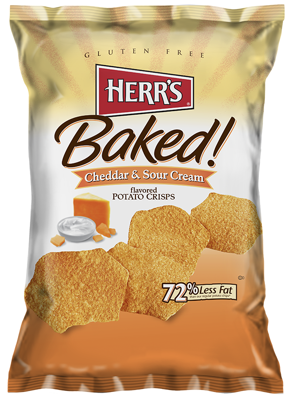 cheddar and sour cream baked crisps
