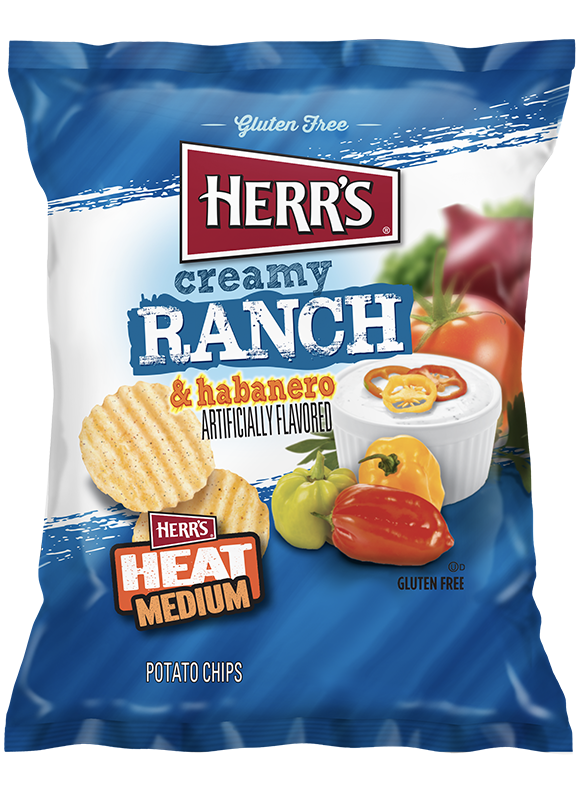 creamy ranch habanero ruffle chips