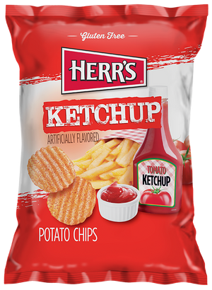 Ketchup Ripple Potato Chips
