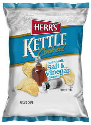 Salt & Vinegar Kettle Cooked Potato Chips, Tangy & Crunchy, Gluten Free