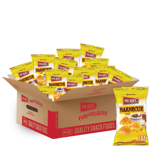 case of 1 ounce barbeque chips