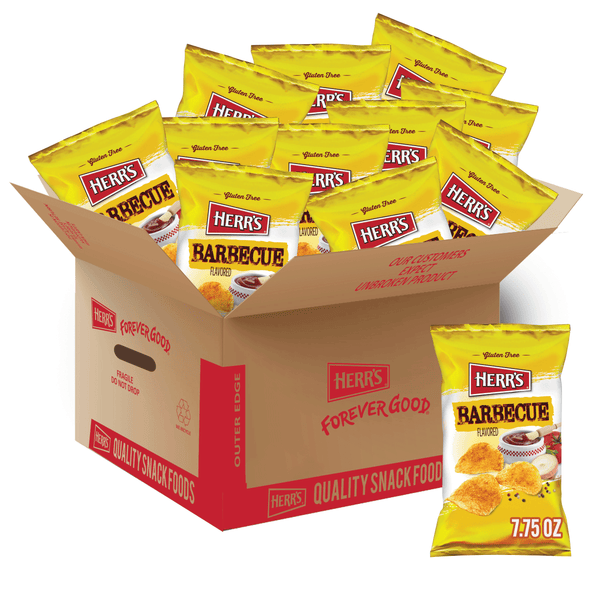 case of 7.75 ounce barbeque chips