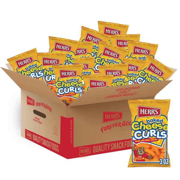 case of 3 ounce baked cheese curls