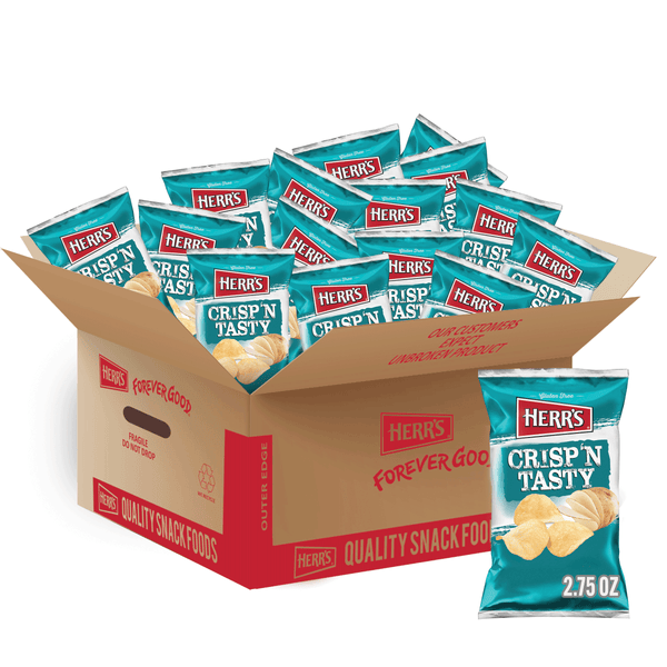 Case of 2.75 ounce crisp 'n tasty potato chips