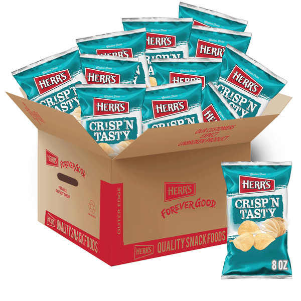 Case of 8 ounce crisp 'n tasty potato chips