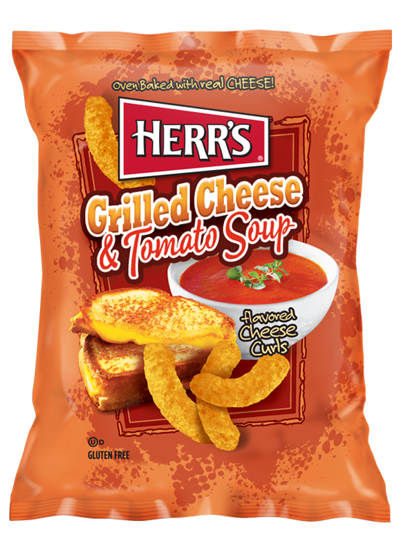 Grilled Cheese Tomato Soup Curls