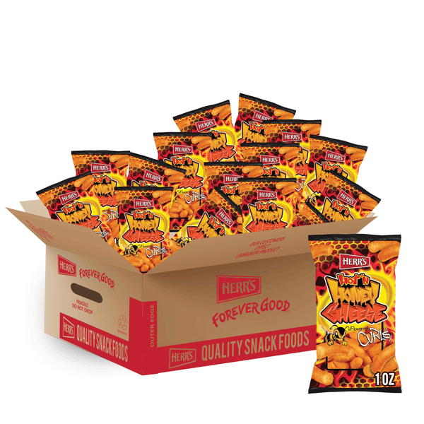 case of 1 ounce honey cheese puffs