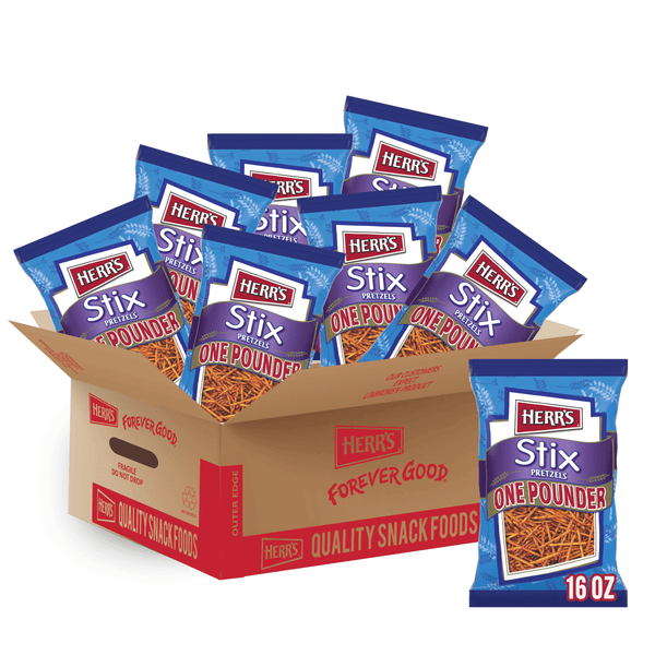 case of 16 ounce pretzel sticks