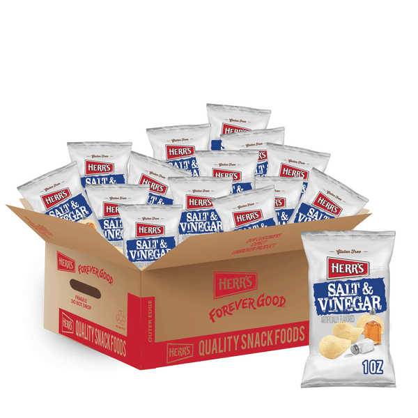 case of 1 ounce salt and vinegar chips
