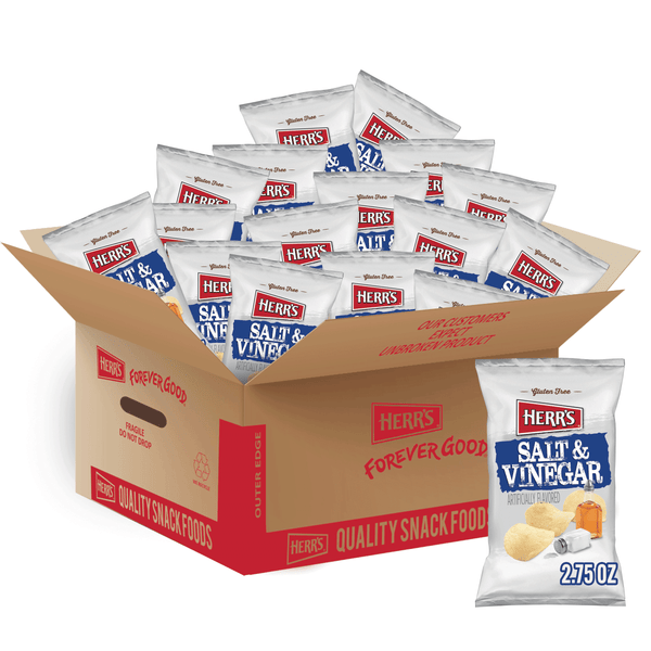 case of 2.75 ounce salt and vinegar chips