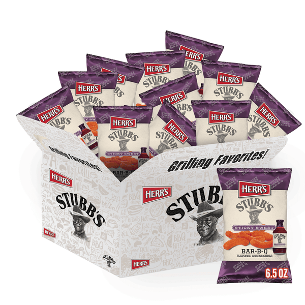 Case of Stubbs Sticky Sweet Barbecue Puffs