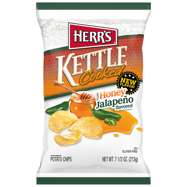 Herr's Honey Jalapeno Kettle Cooked Chips 7.5 Oz.