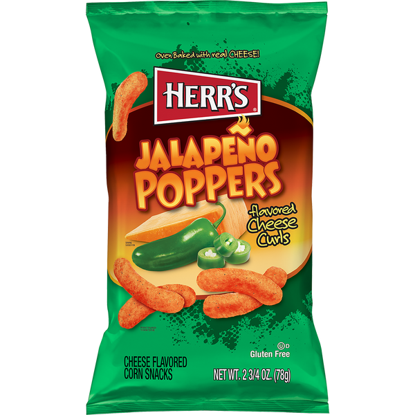 Jalapeno Poppers Flavored Cheese Curls 2.75oz bag