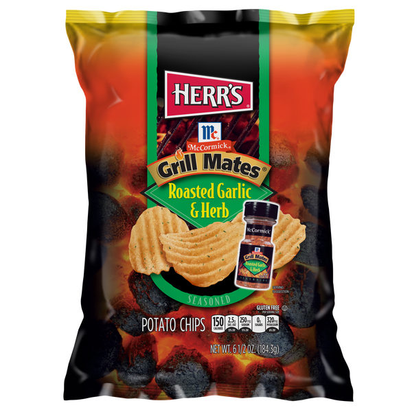 roasted garlic and herb chips