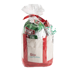 Herr's Mini Canvas Tote, Gift wrapped with 2 bags of chips