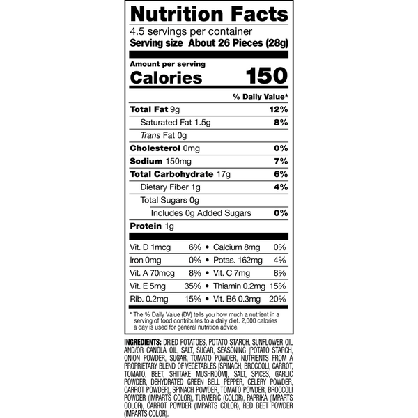 Nutrition Facts and Ingredients For Good Natured Thins