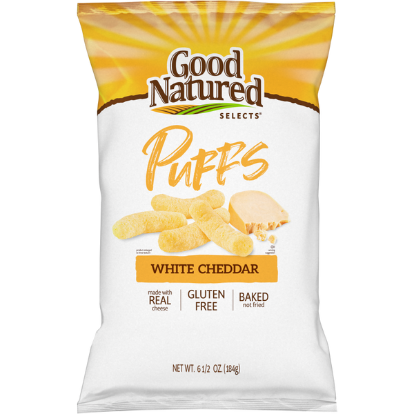 6.5 ounce Bag of Good Natured White Cheddar Puffs
