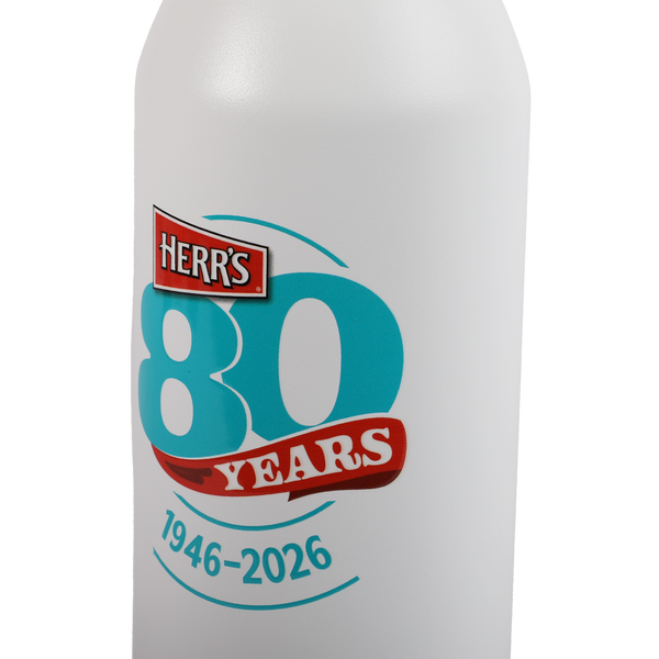 Herr's 80th Birthday Water Bottles detail