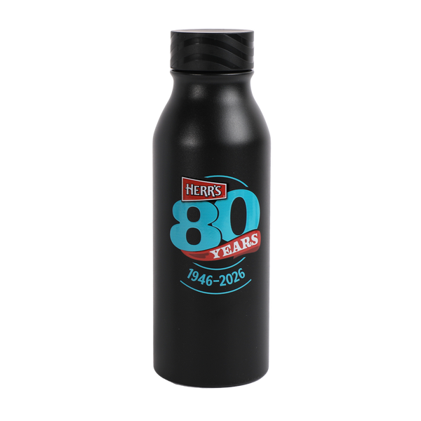 Herr's 80th Birthday Water Bottles black