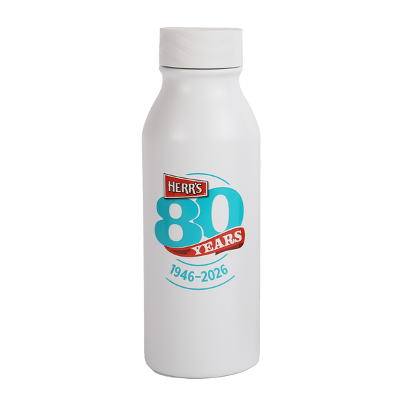 Herr's 80th Birthday Water Bottles white