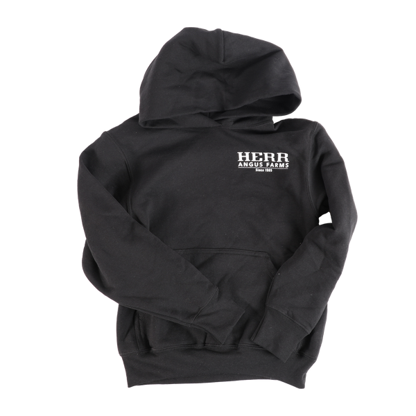 Herr Angus Farm Kids Black Hoodie