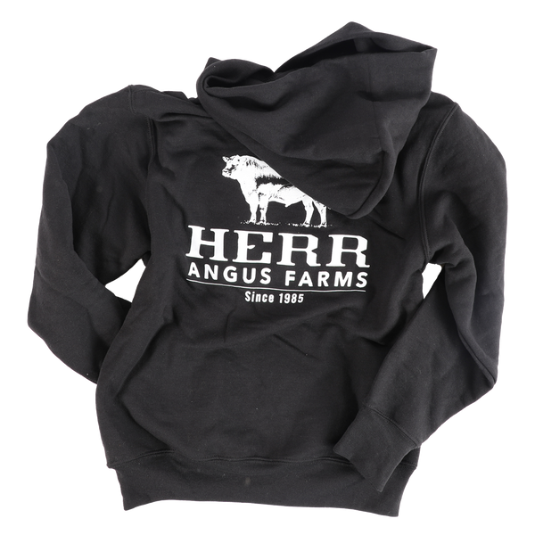 Herr Angus Farm Kids Black Hoodie