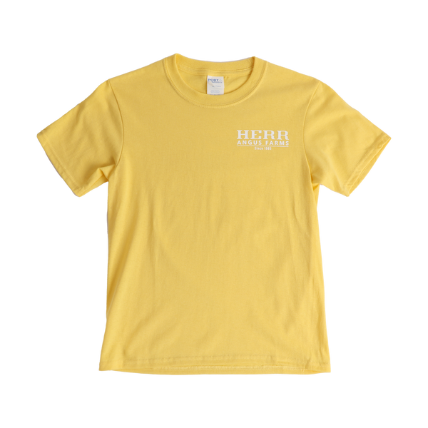 Herr Angus Farm Kids Yellow T-Shirt