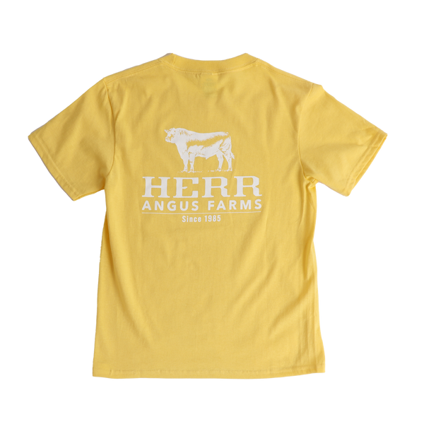 Herr Angus Farm Kids Yellow T-Shirt