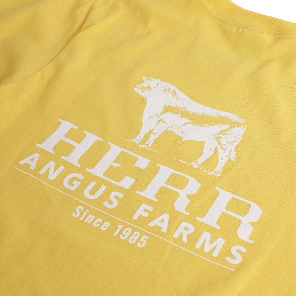 Herr Angus Farm Kids Yellow T-Shirt