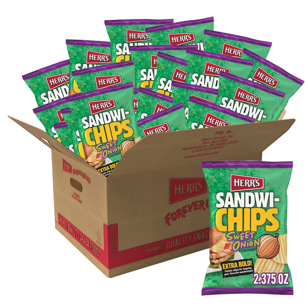 Herr's Sweet Onion Flavored Sandwi-Chips 24 Count